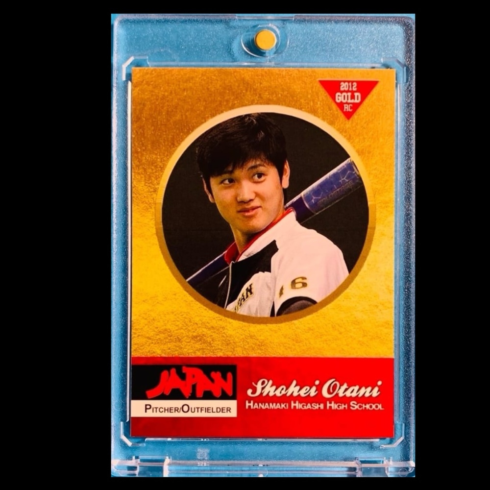 SHOHEI OHTANI ROOKIE CARD - 2012 JAPAN ROOKIE•PHENOMS GOLD ‘PORTRAIT’
